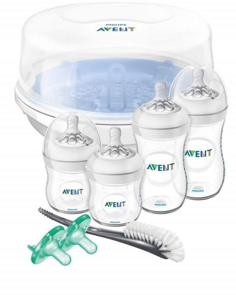 Philips Avent Natural Baby Bottle Newborn Starter Gift Set
 Philips Avent Natural Newborn Baby Feeding Bottles and