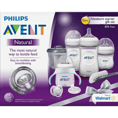 Philips Avent Natural Baby Bottle Newborn Starter Gift Set
 Baby Bottle Feeding Newborn Nipples Pacifier Milk Child