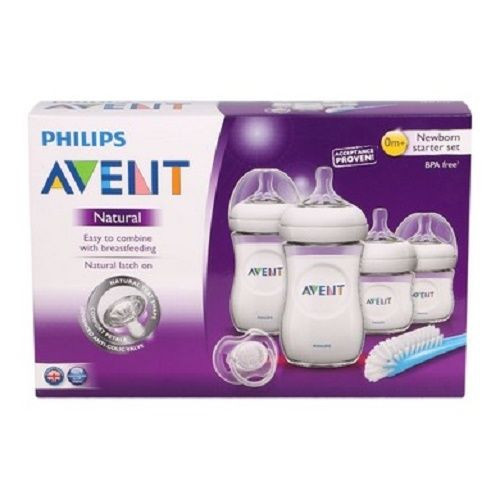Philips Avent Natural Baby Bottle Newborn Starter Gift Set
 New Philips Avent Natural Newborn Starter Set BPA Free
