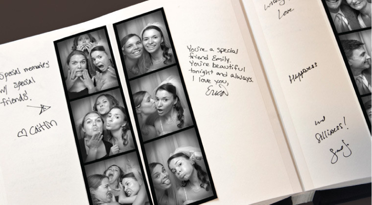 Photo Booth Guest Book Wedding
 I Call It Strip Guest Books & Frames