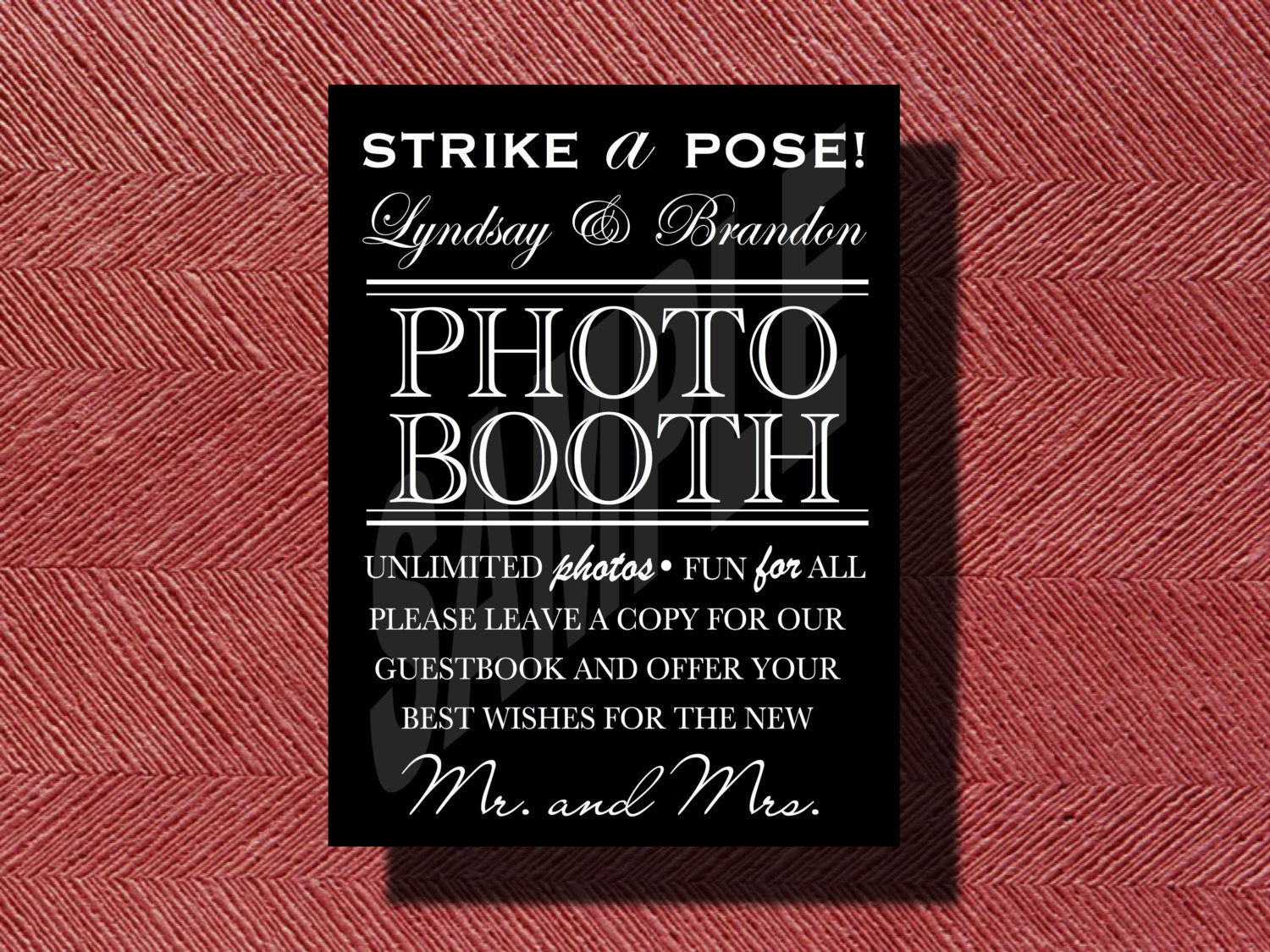 Photo Booth Guest Book Wedding
 Wedding Booth Guestbook Sign