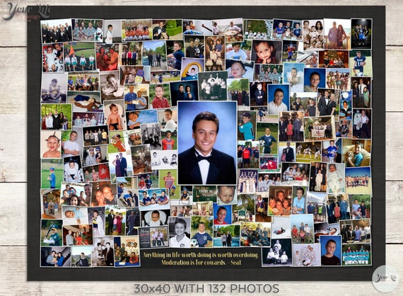 Picture Collage Ideas For Graduation Party
 GRADUATION PHOTO Collage Graduation Gift Graduation Party
