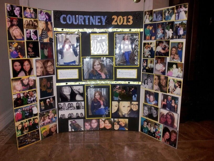 Picture Collage Ideas For Graduation Party
 Neat idea for graduate collage