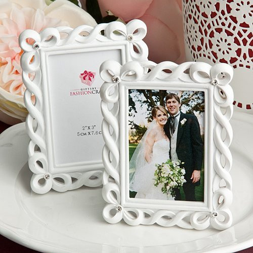 Picture Frame Wedding Favors
 White Knight Picture Frame Wedding Favors
