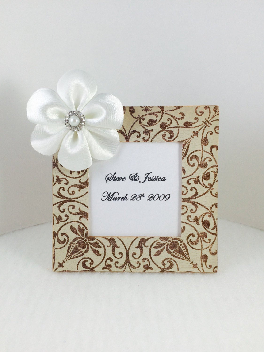 Picture Frame Wedding Favors
 Rustic wedding Party Favor Mini picture frame 5x5 photo