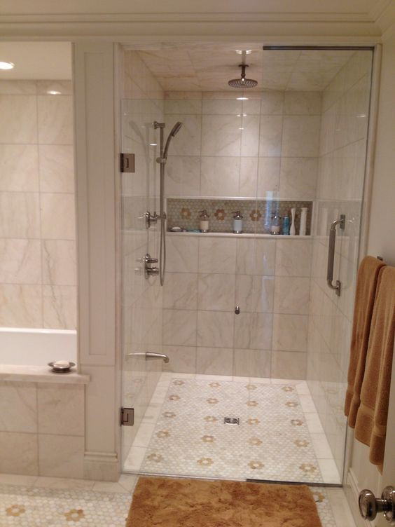 Picture Of Bathroom Showers
 Shower niche and Showers on Pinterest