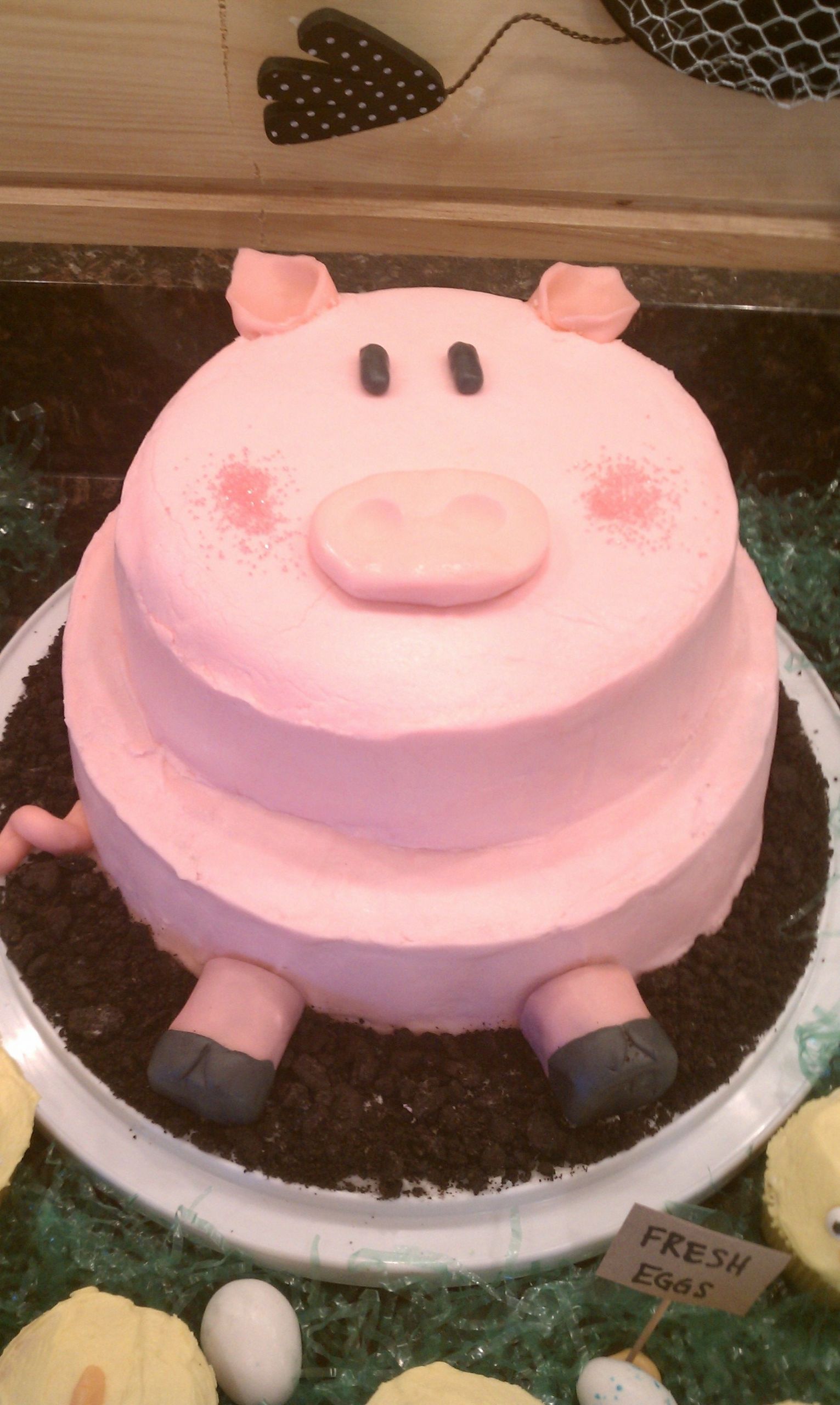 Pig Birthday Cake
 Cakes treats and buns