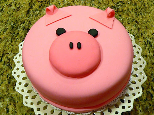 Pig Birthday Cake
 Porky s Cavern Bappy Birthday Angie