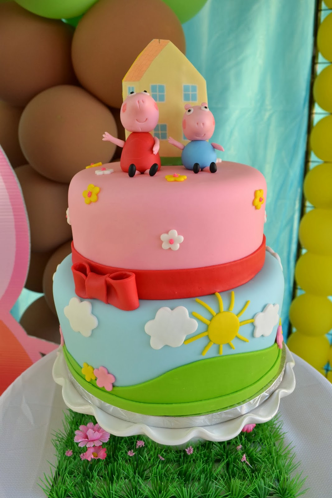 Pig Birthday Cake
 Partylicious Events PR Peppa Pig Party