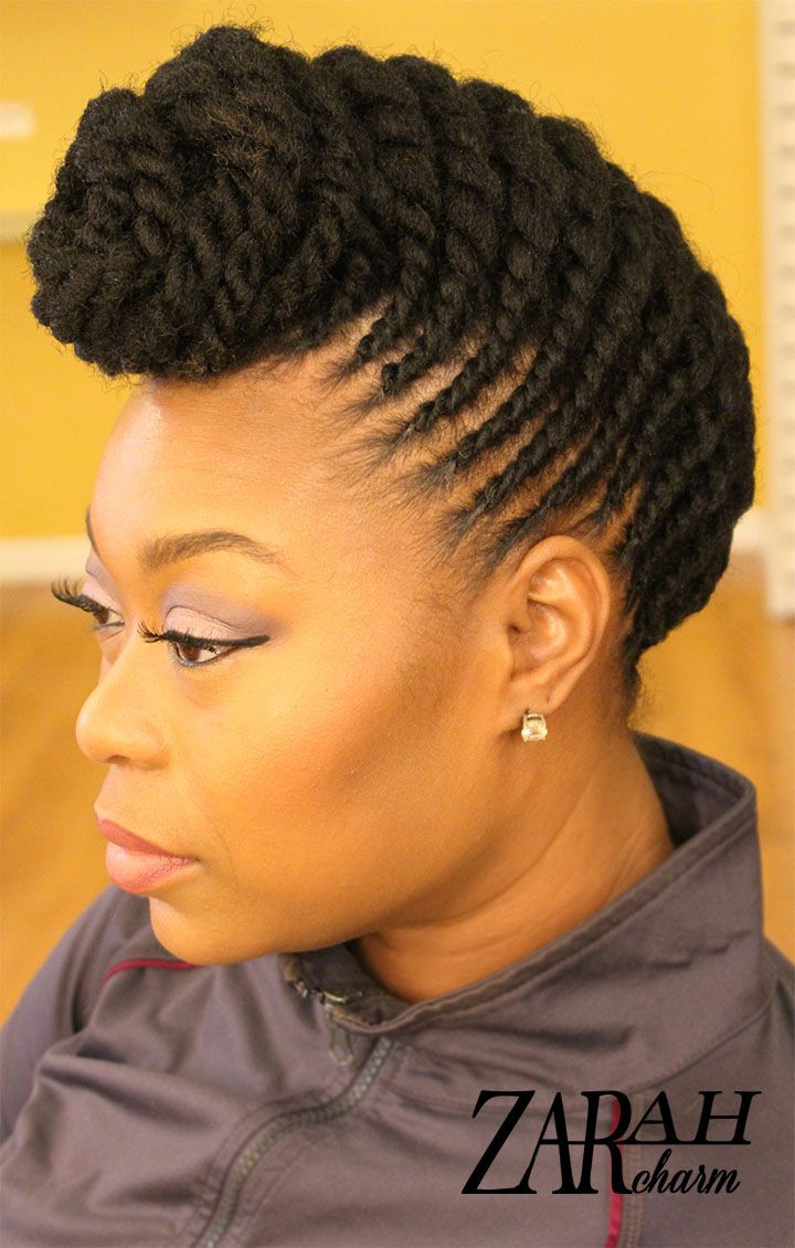 Pin Up Hairstyles For Natural Hair
 Flat Twist Pinup …