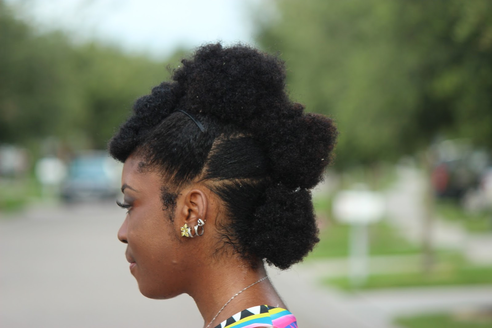 Pin Up Hairstyles For Natural Hair
 Natural Hair Faux Hawk Pin Up Girl Hairstyle