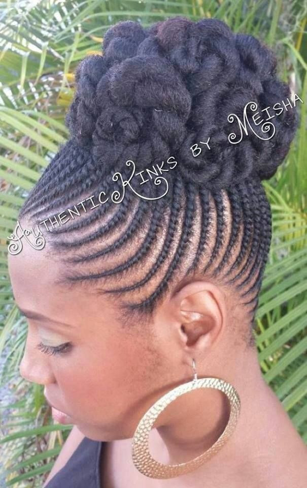 Pin Up Hairstyles For Natural Hair
 Braided Updo