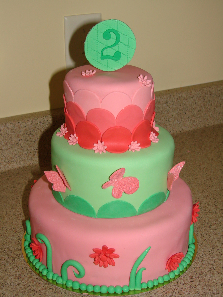 Pink And Green Birthday Cake
 Pink And Green Birthday Cake CakeCentral