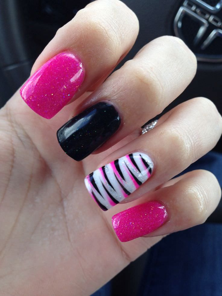 Pink And Red Nail Designs
 22 Zebra Nail Art Designs Ideas