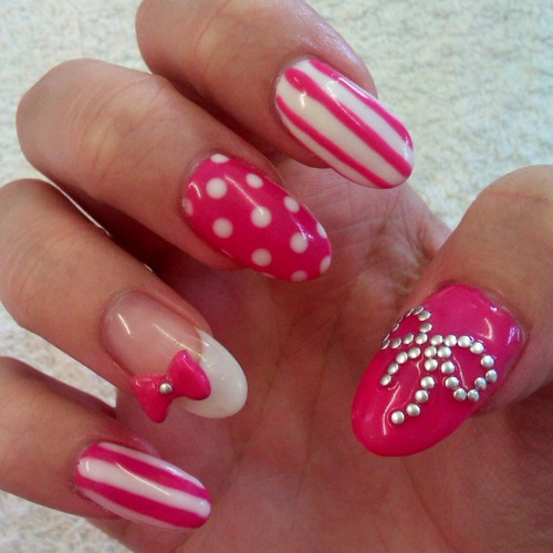 Pink And Red Nail Designs
 Pink And White Nail Art Designs s and