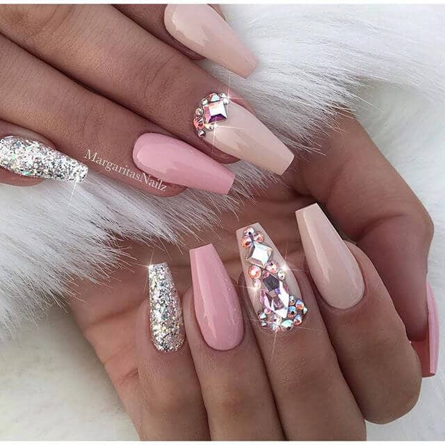 Pink And Red Nail Designs
 50 Fabulous Ways to Wear Glitter Nails Like a Boss
