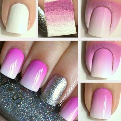 Pink Glitter Ombre Nails
 15 Gorgoeus Ombre Nail Designs