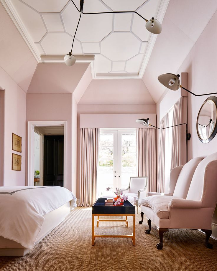 Pink Master Bedroom
 Colour crush Pale pink – Sophie Robinson