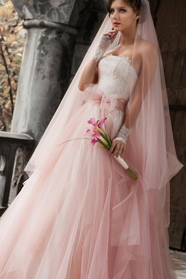 Pink Wedding Veil
 Pink Wedding Dresses