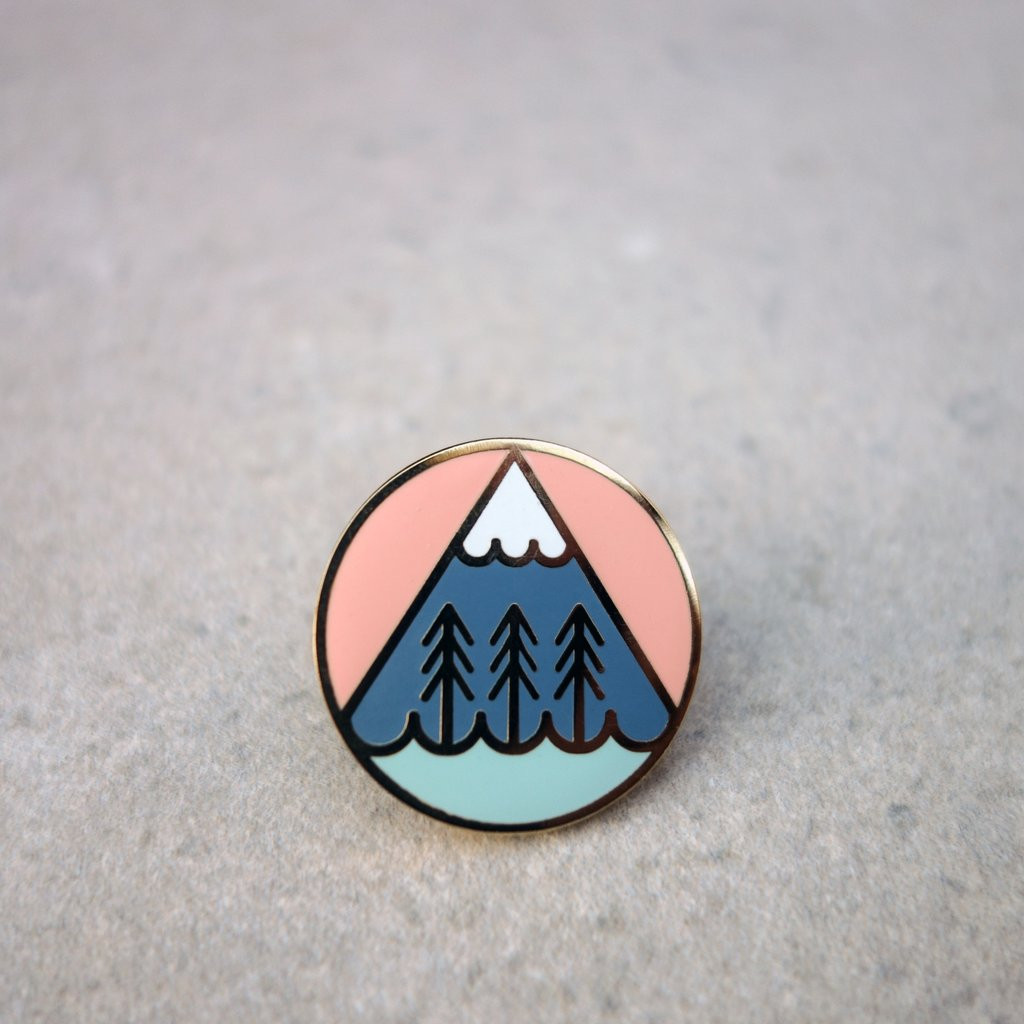 Pins Badge
 Mountain Enamel Pin – of Alp & Ash