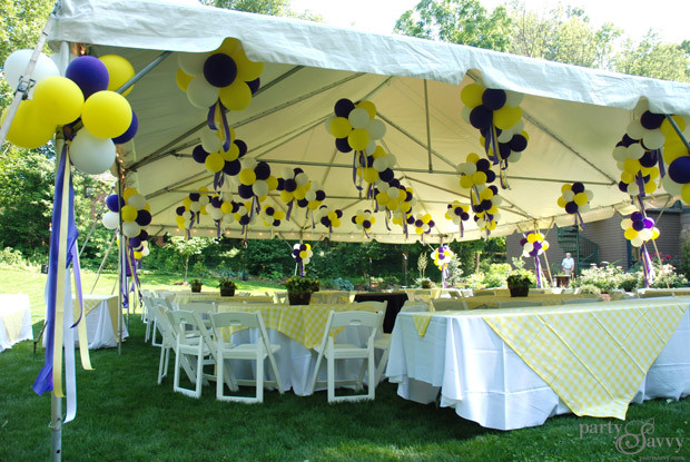 Pinterest Backyard Graduation Party Ideas
 A Purple & Gold Graduation Party