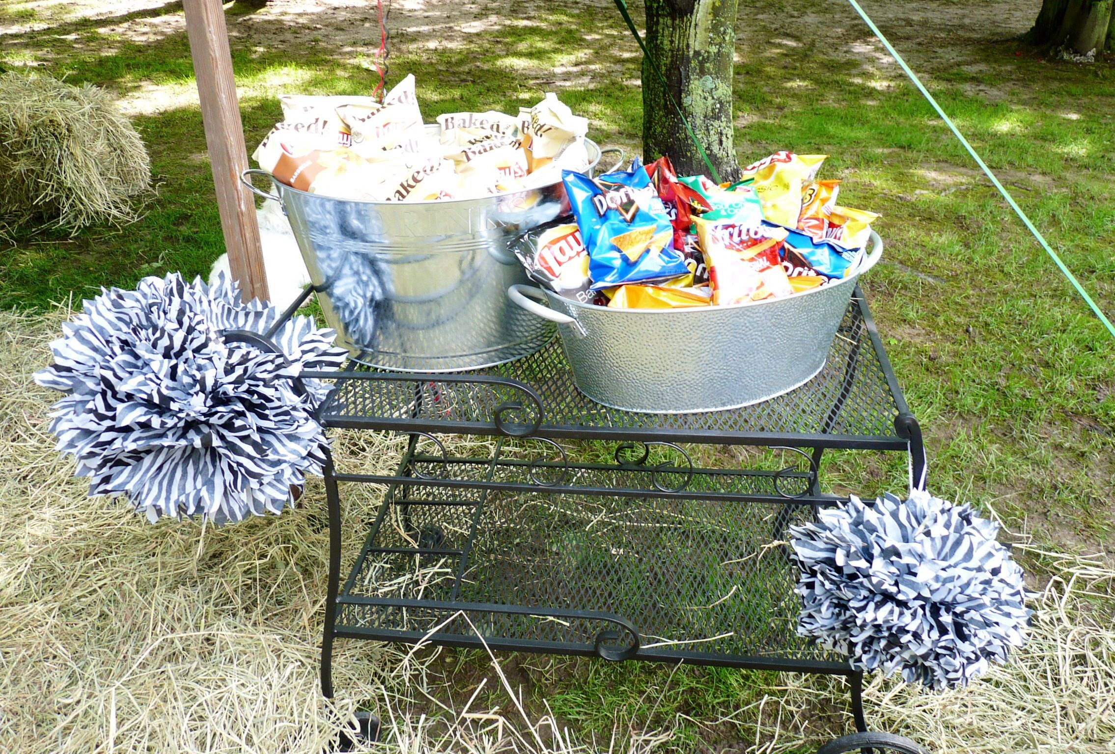 Pinterest Backyard Graduation Party Ideas
 Chip station for the outdoor graduation party
