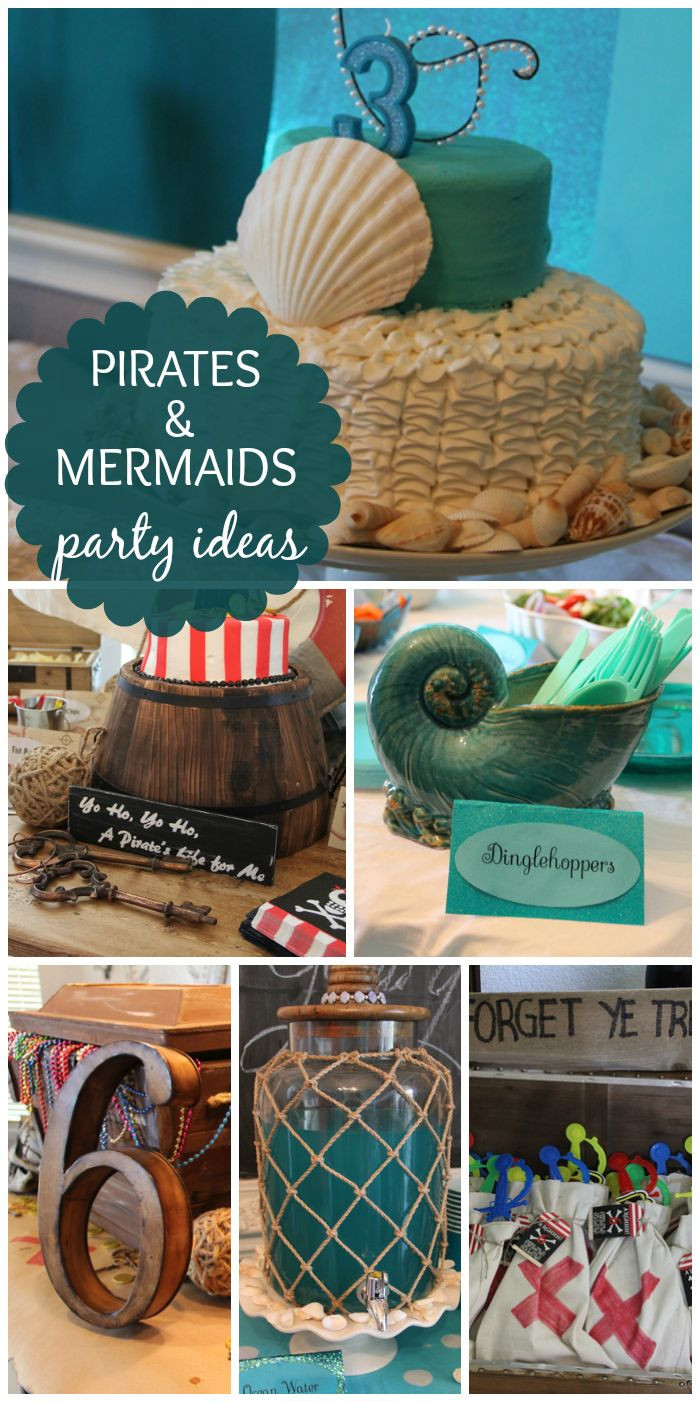 Pirate And Mermaid Party Ideas
 A fun boy and girl birthday party with a Pirates and