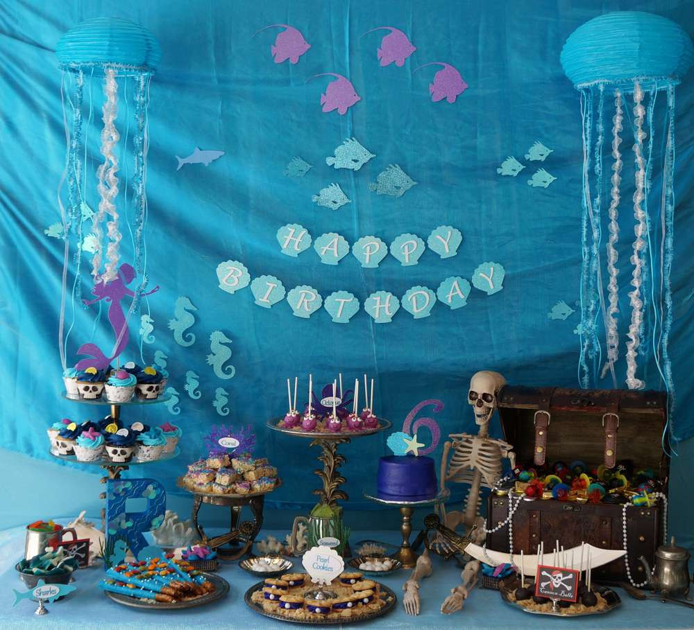 Pirate And Mermaid Party Ideas
 Pirates and Mermaids Birthday Party Ideas