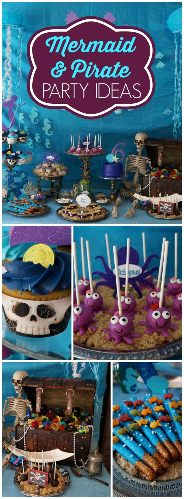 Pirate And Mermaid Party Ideas
 Pirates and Mermaids Birthday "Remi s Pirates and