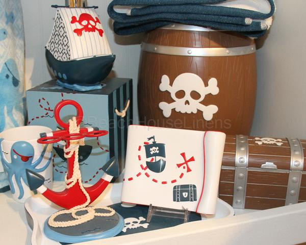 Pirate Bathroom Decor
 Pirates bath accessories are so adorable – Beach House Linens