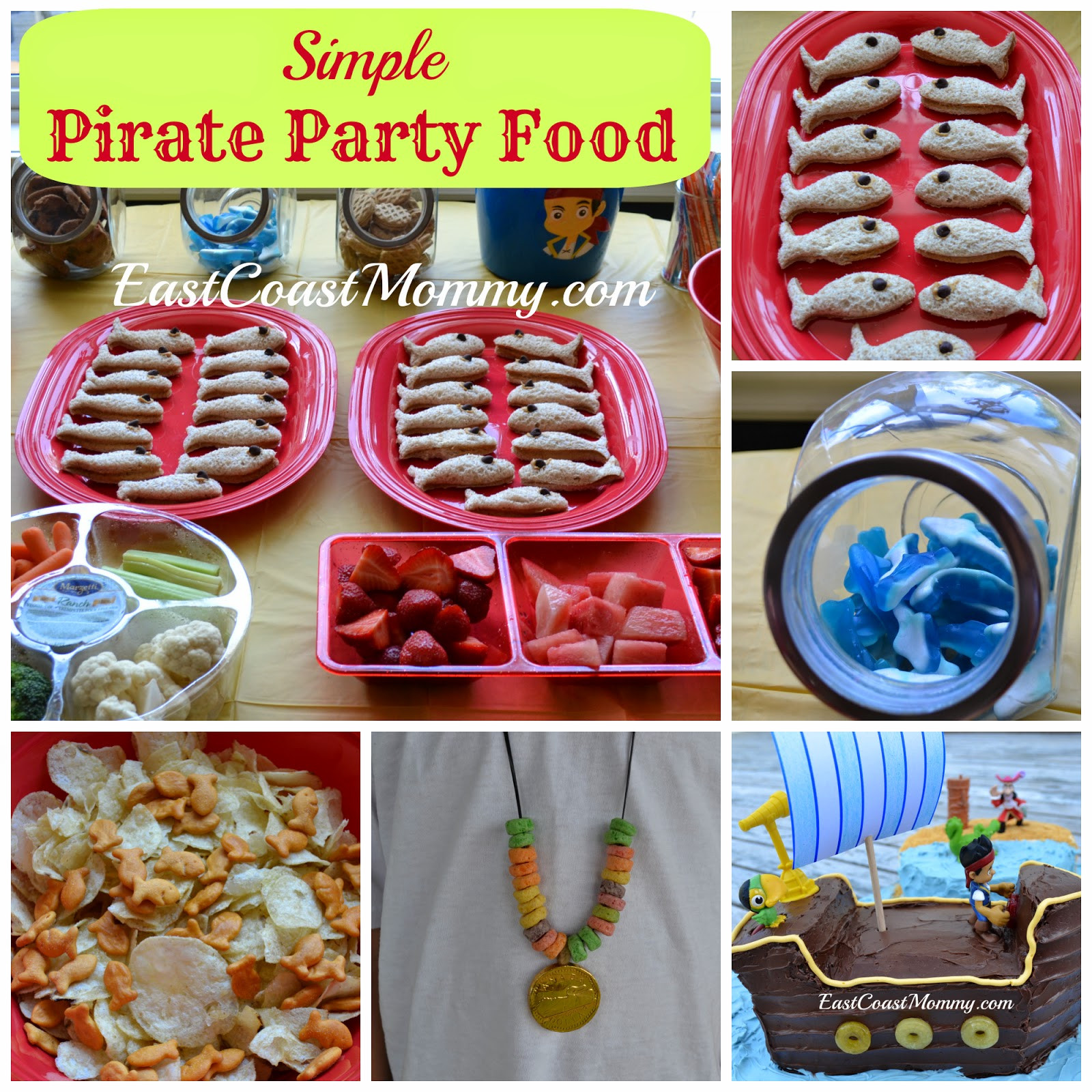 Pirate Birthday Party Food Ideas
 East Coast Mommy Jake and the Neverland Pirates Party Food