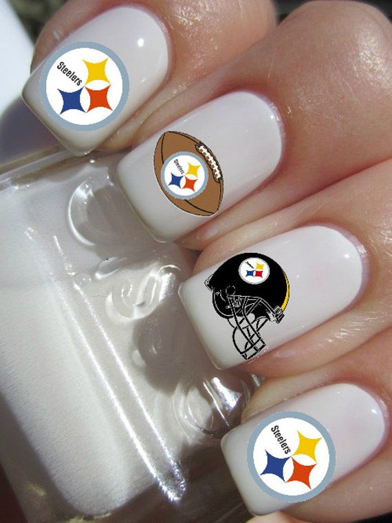 Pittsburgh Steelers Nail Designs
 Pittsburgh Steelers NFL Football nail decals by