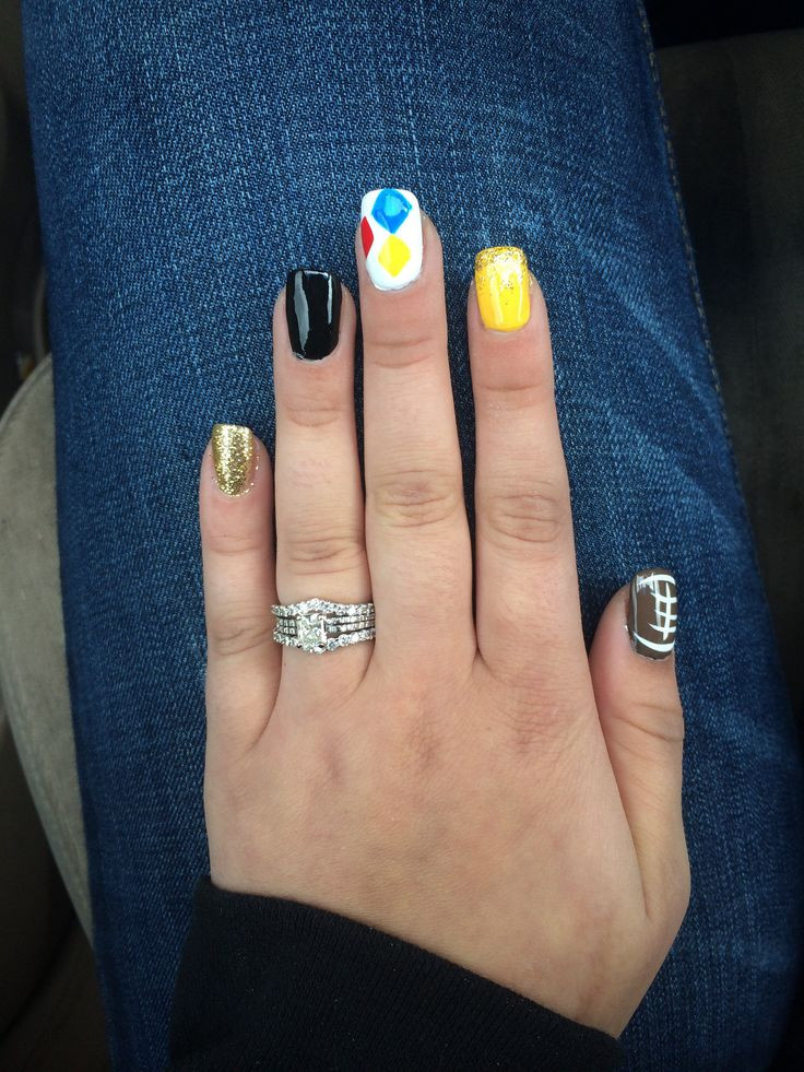 Pittsburgh Steelers Nail Designs
 1000 images about Steelers Nails on Pinterest