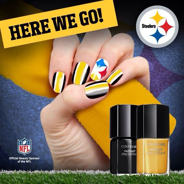 Pittsburgh Steelers Nail Designs
 107 best Sports Nail Designs images on Pinterest
