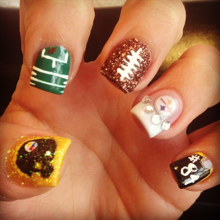 Pittsburgh Steelers Nail Designs
 My Steelers Nails