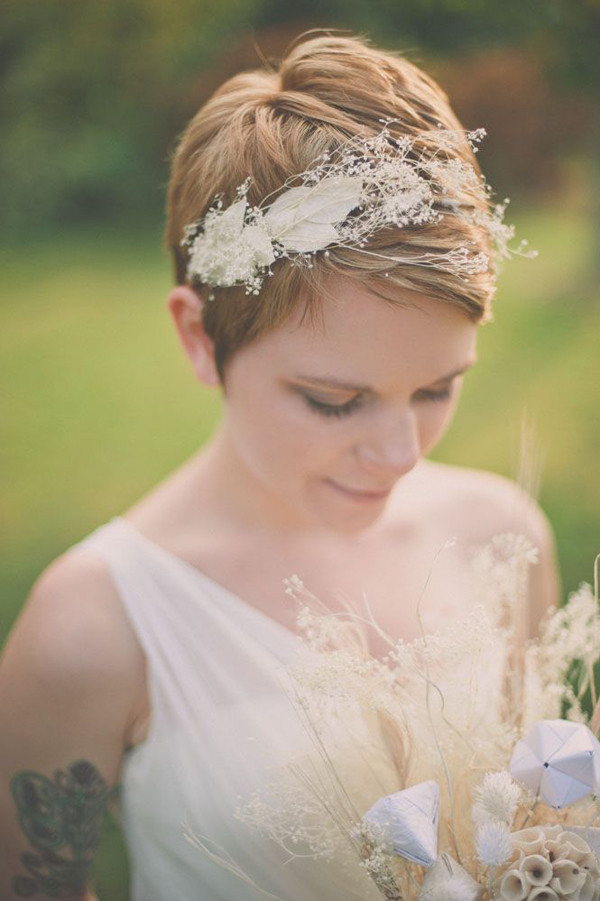 Pixie Cut Wedding Hairstyles
 20 Sublime Wedding Hairstyles for Short Haired Brides