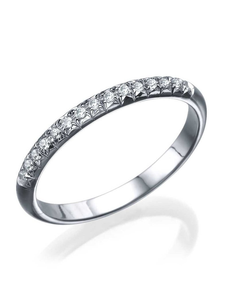 Platinum Wedding Bands For Women
 Platinum 0 15ct Diamond Semi Eternity Wedding Ring by