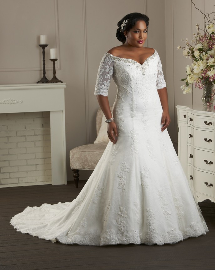 Plus Size Wedding Gowns With Sleeves
 Plus Size Wedding Dresses