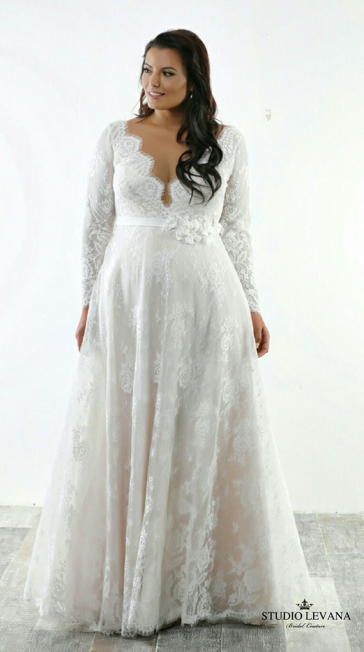 Plus Size Wedding Gowns With Sleeves
 286 best Plus Size Wedding Dresses images on Pinterest