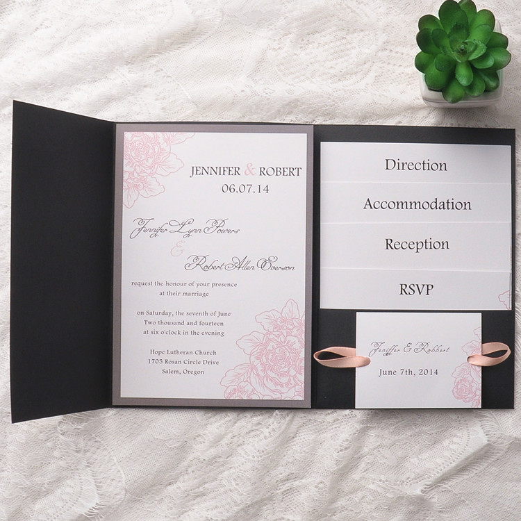 Pocket Invitations Wedding
 Affordable pocket wedding invitations invites at Elegant