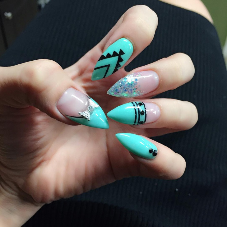 Pointy Nail Styles
 19 Pointy Nails Art Designs Ideas