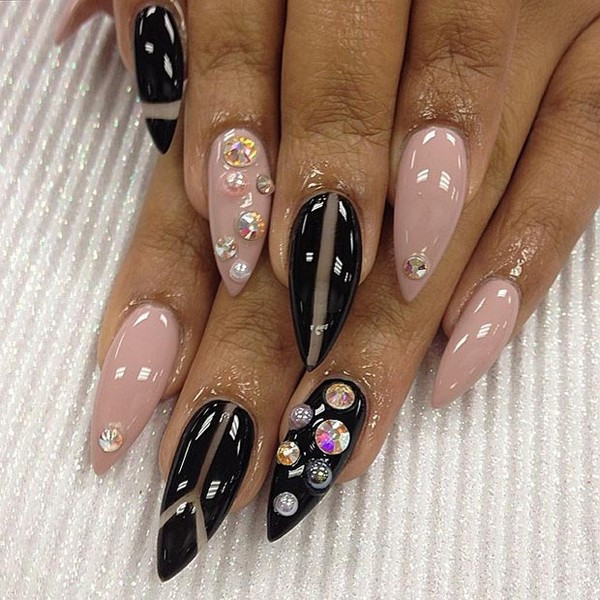 Pointy Nail Styles
 31 Short Pointy Nail Designs and Ideas Trending this