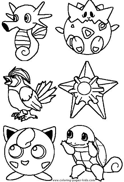 Pokemon Coloring Pages For Kids
 transmissionpress February 2011