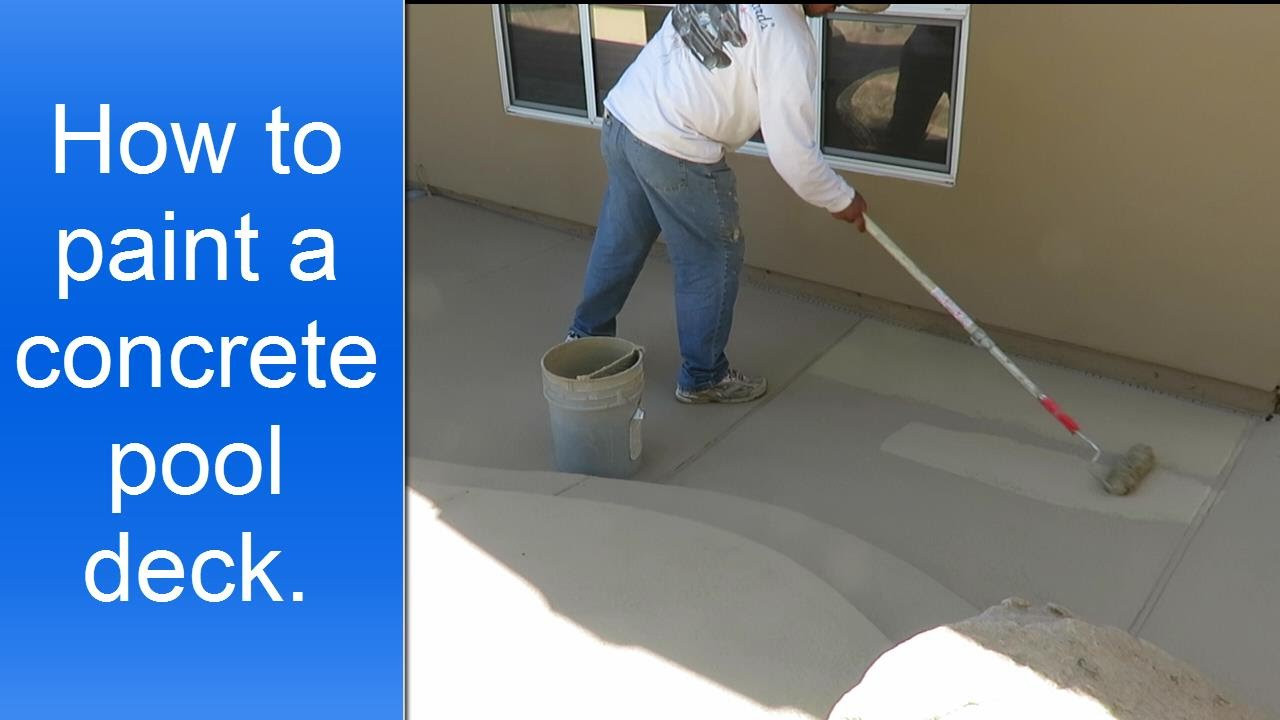 Pool Deck Paint Home Depot
 How to paint a concrete pool deck