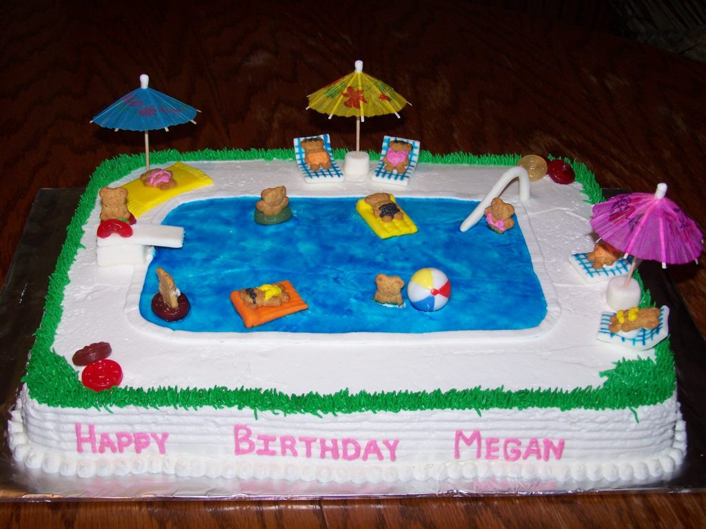 Pool Party Birthday Cake Ideas
 Cake ideas Swimming Pool Theme Swimming Pool Theme cakes