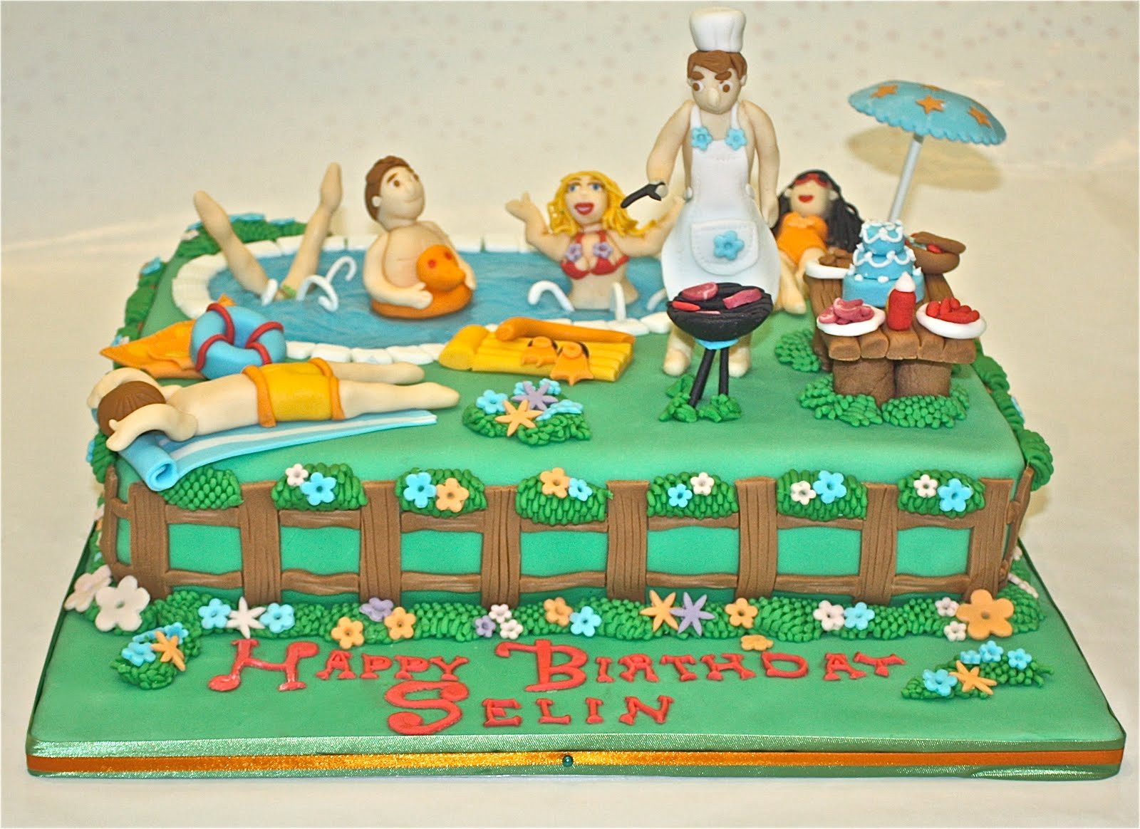 Pool Party Birthday Cake Ideas
 POOL PARTY BIRTHDAY CAKE