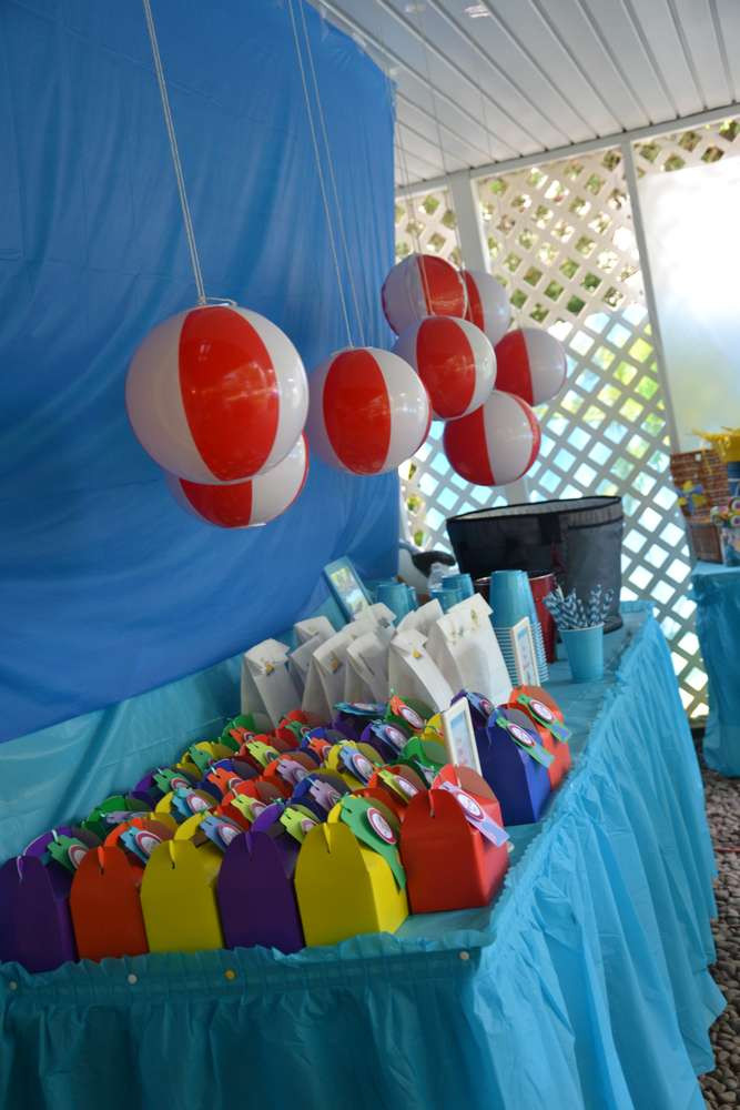Pool Party Decorations Ideas
 The Beach Birthday Party Ideas 10 of 70