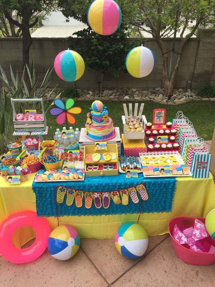 Pool Party Ideas For Kids
 Swimming Pool Summer Party Summer Party Ideas in 2019