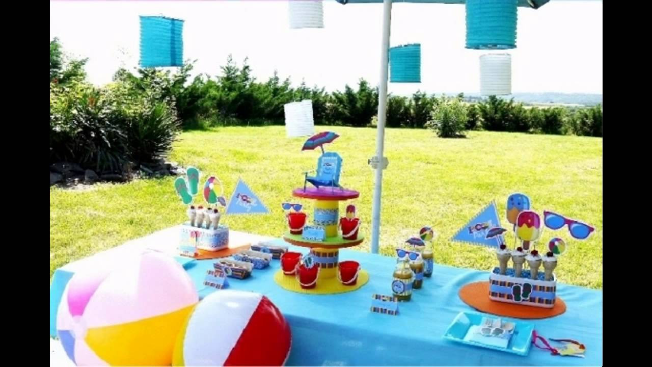 Pool Party Ideas Kids
 Pool party decorations for kids