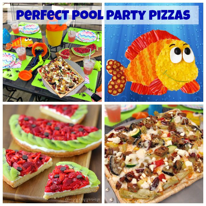 Pool Party Menu Ideas
 Perfect Pool Party Pizzas